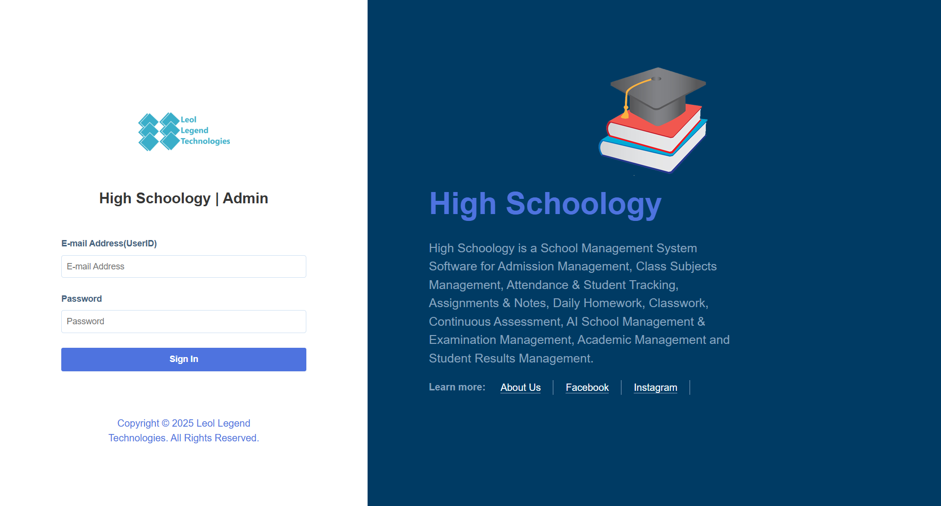 High Schoology is a School Management System Software