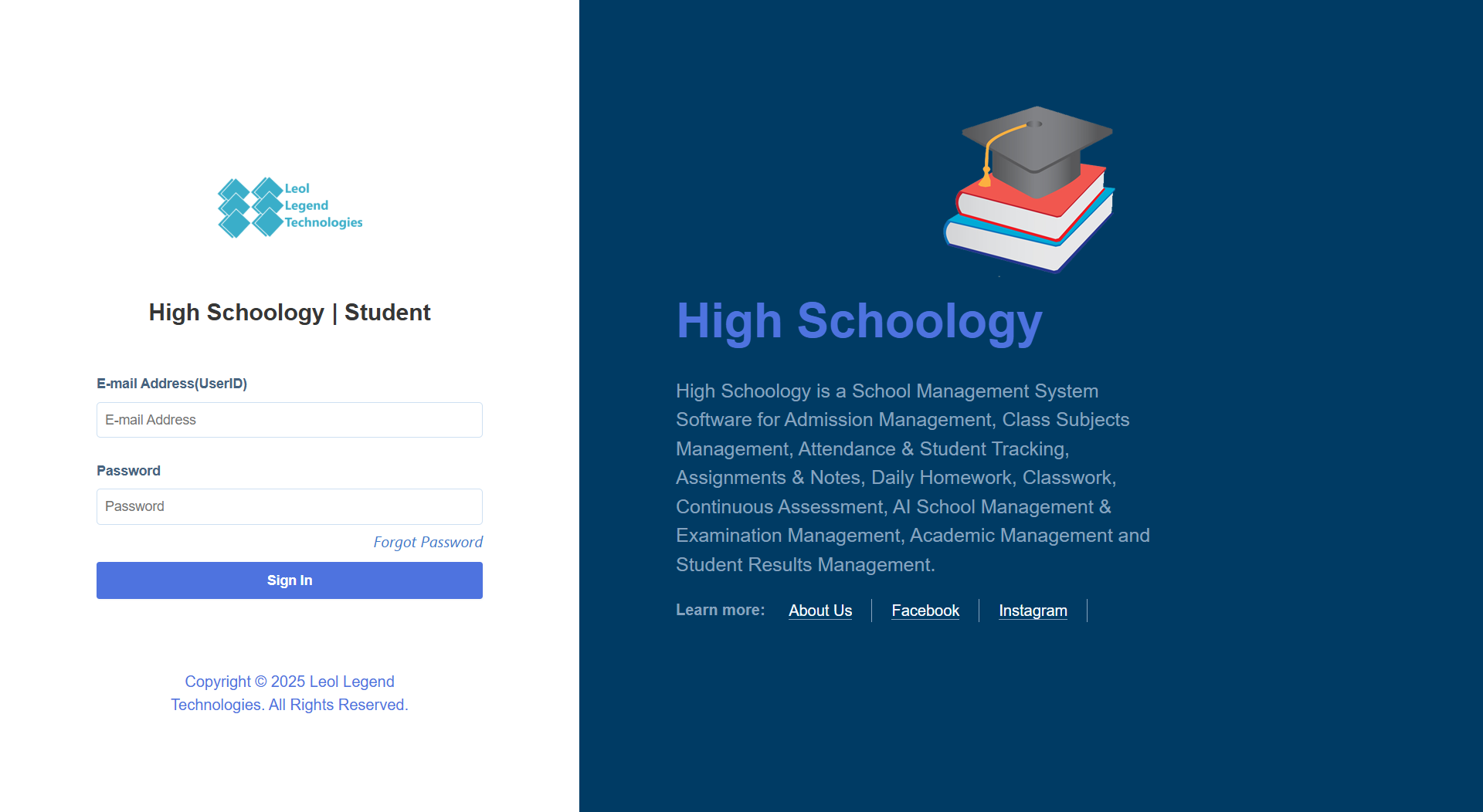 High Schoology is a School Management System Software